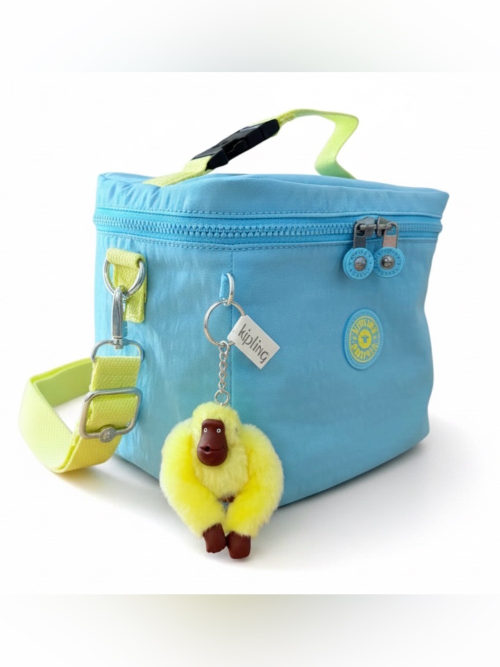 KIPLING Lunch bag Graham Insulated Travel School Food Bag Splash Blue